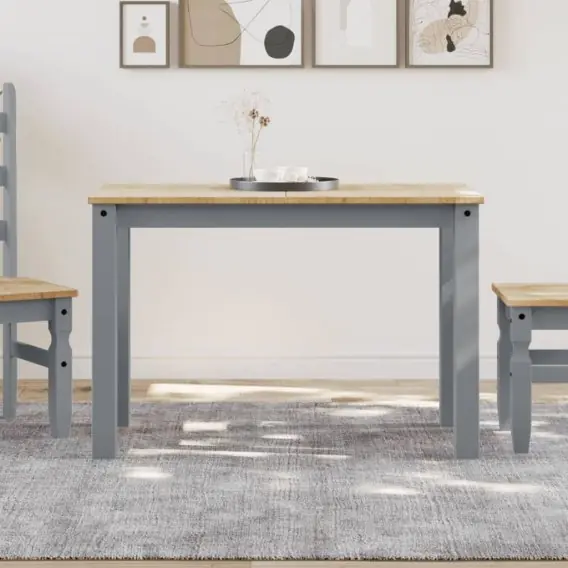 Stół jadalniany Panama, szary, 117x60x75 cm, drewno sosnowe Lumarko! - Hurtownia wielobranżowa Lumarko Niska cena