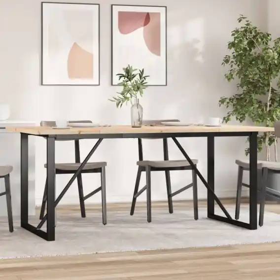 Cena promocyjna Stół jadalniany z czworokątnymi nogami, 180x90x75,5 cm Lumarko! - Hurtownia wielobranżowa Lumarko