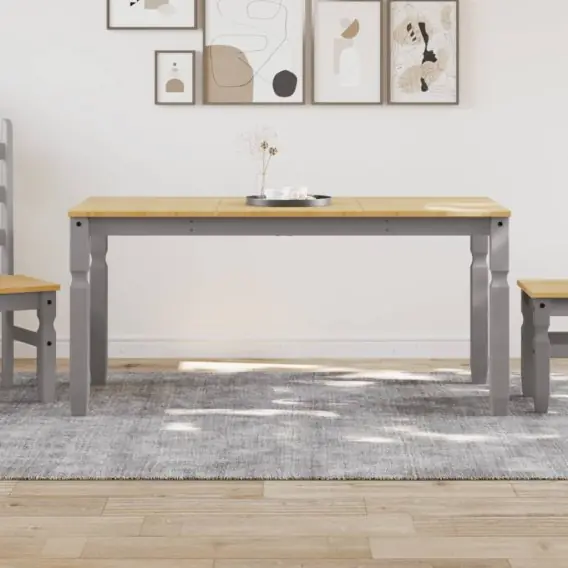 Popularny Stół jadalniany Corona, szary, 160x80x75 cm, drewno sosnowe Lumarko! - Hurtownia wielobranżowa Lumarko