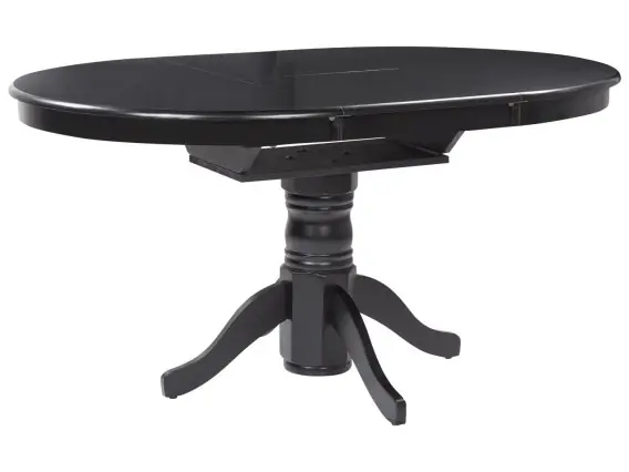 Stół do jadalni rozkładany AKRON Czarny 106/150 cm 106 cm Lumarko Wyjątkowa oferta