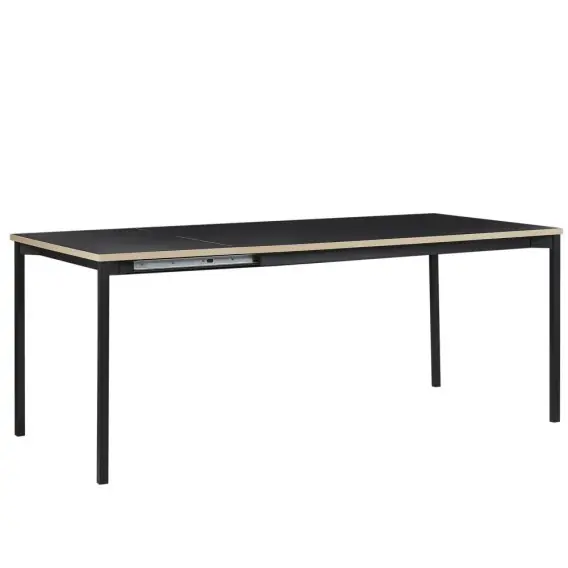 Promocja Stół do jadalni rozkładany AVIS Czarny 140/190 cm 90 cm Lumarko