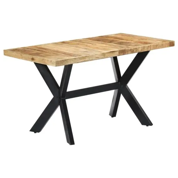 Najlepsza cena Stół jadalniany, 140 x 70 x 75 cm, lite, surowe drewno mango Lumarko! - Hurtownia wielobranżowa Lumarko