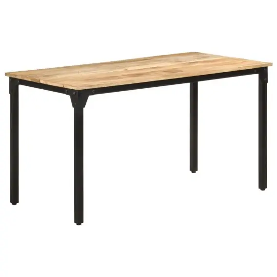 Kup online Stół jadalniany, 140 x 70 x 76 cm, surowe drewno mango - Hurtownia wielobranżowa Lumarko