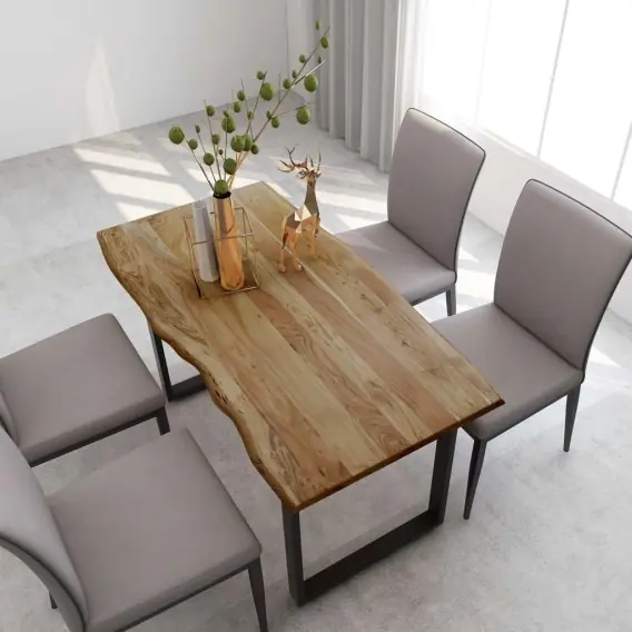 Obniżka ceny Stół jadalniany, 140x70x76 cm, lite drewno akacjowe Lumarko! - Hurtownia wielobranżowa Lumarko