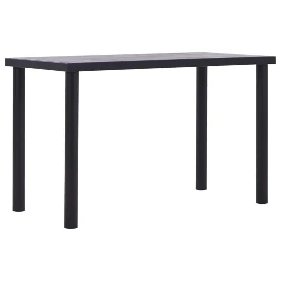 Ekspresowa dostawa Stół jadalniany, czarny i betonowy szary, 120x60x75 cm, MDF - Hurtownia wielobranżowa Lumarko