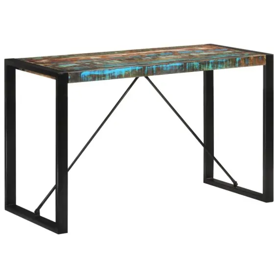 Darmowy zwrot Stół, 120x55x76 cm, lite drewno z odzysku Lumarko! - Hurtownia wielobranżowa Lumarko