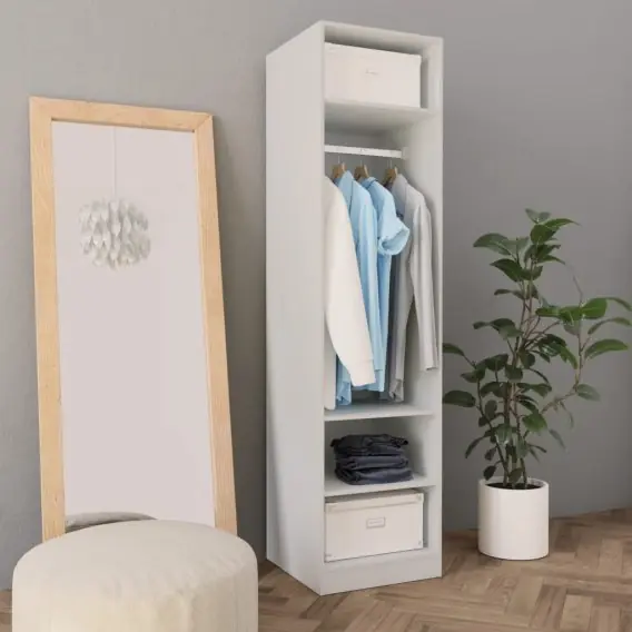 Sprawdź teraz Szafa, biała, 50x50x200 cm, płyta wiórowa Lumarko! - Hurtownia wielobranżowa Lumarko