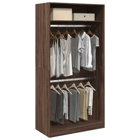 Oferta czasowa Szafa, brązowy dąb, 100x50x200 cm, materiał drewnopochodny Lumarko! - Hurtownia wielobranżowa Lumarko