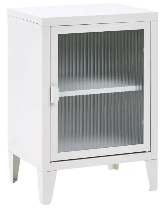 Wyjątkowa oferta Szafka biurowa ORETI Metal Jasnoszary Stal Szkło Lumarko