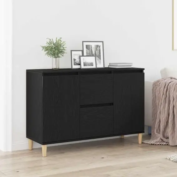 Szafka Black Oak 101x35x60 cm z drewna inżynieryjnego Lumarko! - Hurtownia wielobranżowa Lumarko Oferta limitowana