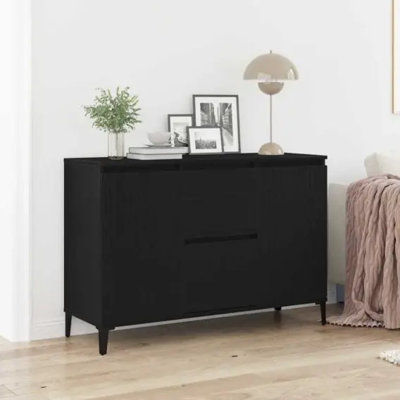 Szafka boczna Czarny Dąb 104x35x70 cm z materiału drewnopochodnego Lumarko! - Hurtownia wielobranżowa Lumarko Oferta