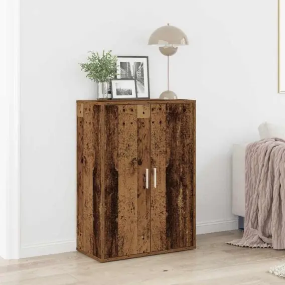 Zniżka Szafka boczna z starego drewna 60x31x84 cm z materiału inżynieryjnego Lumarko! - Hurtownia wielobranżowa Lumarko