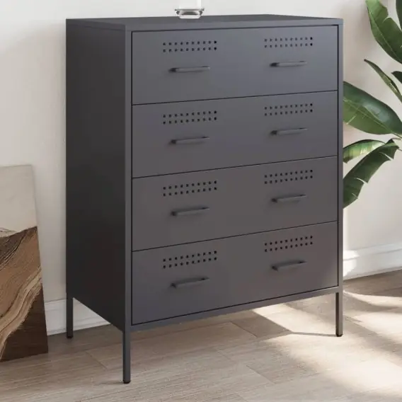 Bestseller Szafka boczna, antracytowa, 68x39x89 cm, stal - Hurtownia wielobranżowa Lumarko