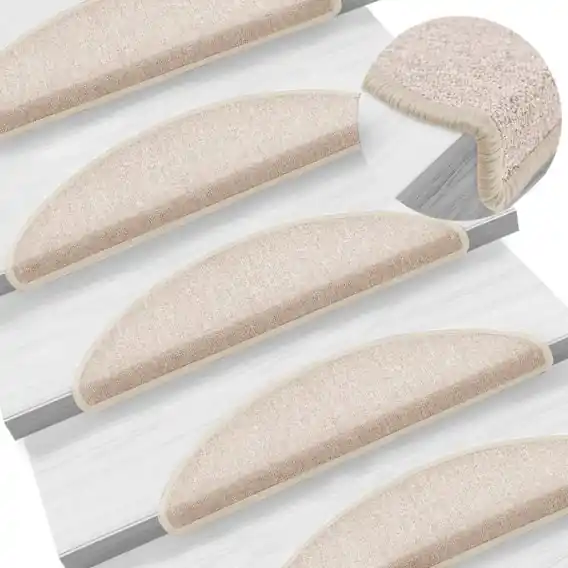 VidaXL Maty na schody 10 szt. 56x17x3 cm Taupe Półokrągłe - Hurtownia wielobranżowa Lumarko Dodaj do koszyka