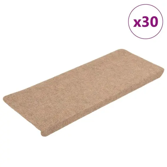 VidaXL Maty na schody samoprzylepne 30 szt. Beżowe 65x24,5x3,5 cm - Hurtownia wielobranżowa Lumarko Oferta