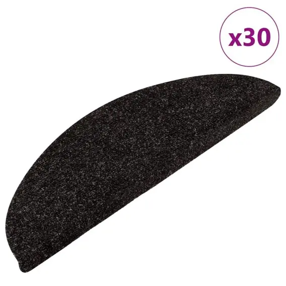 Oferta czasowa VidaXL Maty na schody samoprzylepne 30 szt. Czarne 56x17x3 cm - Hurtownia wielobranżowa Lumarko