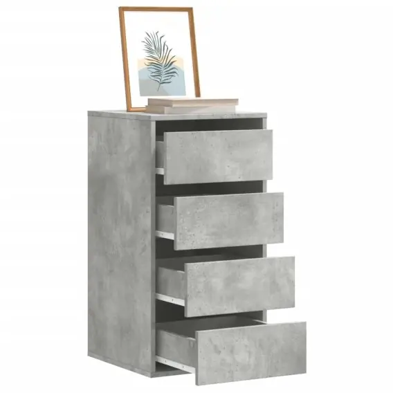 Popularny VidaXL Komoda, szarość betonu, 40x41x76 cm, materiał drewnopochodny - Hurtownia wielobranżowa Lumarko