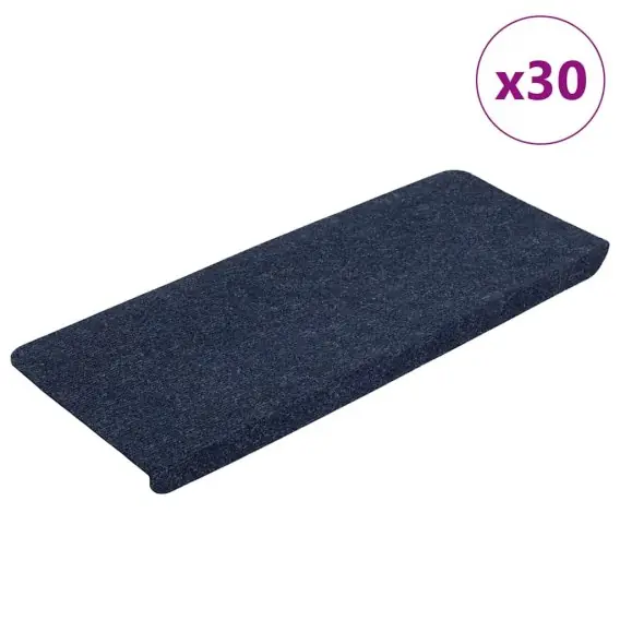 Hit cenowy VidaXL Maty na schody samoprzylepne 30 szt. Niebieskie 65x24,5x3,5 cm - Hurtownia wielobranżowa Lumarko