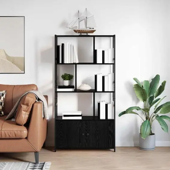 Darmowy zwrot VidaXL Półka na książki 80 x 30 x 155,5 cm Drewno inżynieryjne - Hurtownia wielobranżowa Lumarko