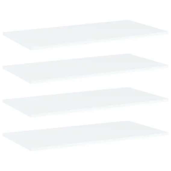 Ostatnia szansa VidaXL Półki na książki, 4 szt., białe, 80x40x1,5 cm - Hurtownia wielobranżowa Lumarko