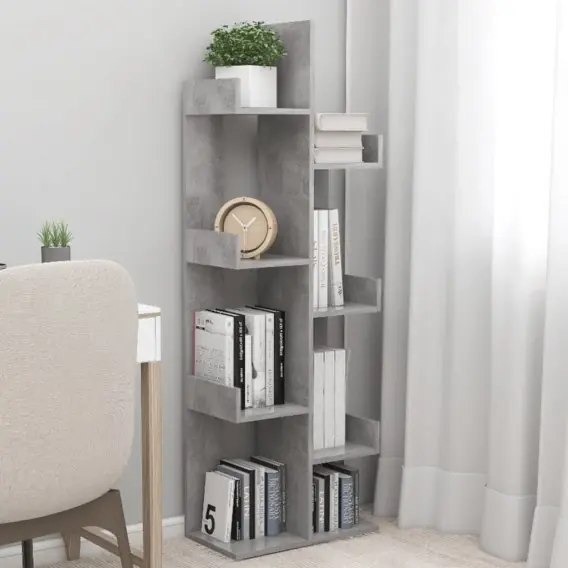 Ekspresowa dostawa VidaXL Regał na książki, szarość betonu, 48x25,5x140 cm - Hurtownia wielobranżowa Lumarko