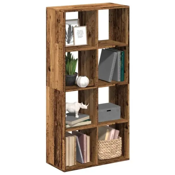 Sprawdź teraz VidaXL Regał przegroda, stare drewno, 69,5x29x137,5 cm - Hurtownia wielobranżowa Lumarko