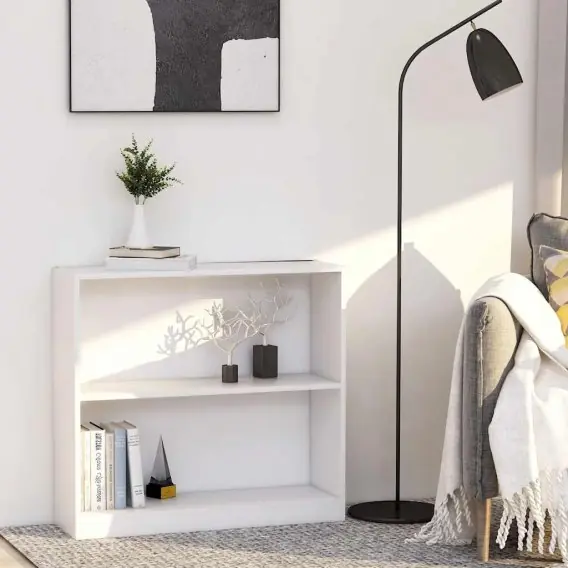 Bestseller VidaXL Regał na książki Biały 80x24x75 cm Drewno klejone - Hurtownia wielobranżowa Lumarko