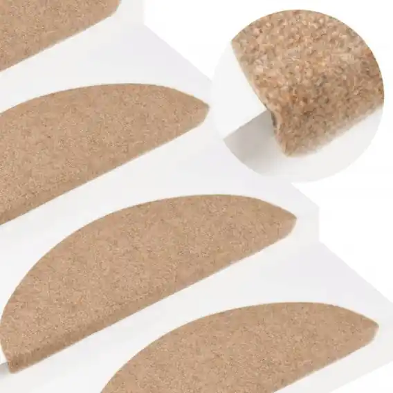 VidaXL Samoprzylepne nakładki na schody, 10szt., beżowe, 65x22,5x3,5cm - Hurtownia wielobranżowa Lumarko Nie przegap