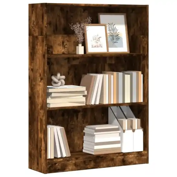 Oferta limitowana VidaXL Regał, przydymiony dąb, 80x24x109 cm, materiał drewnopochodny - Hurtownia wielobranżowa Lumarko