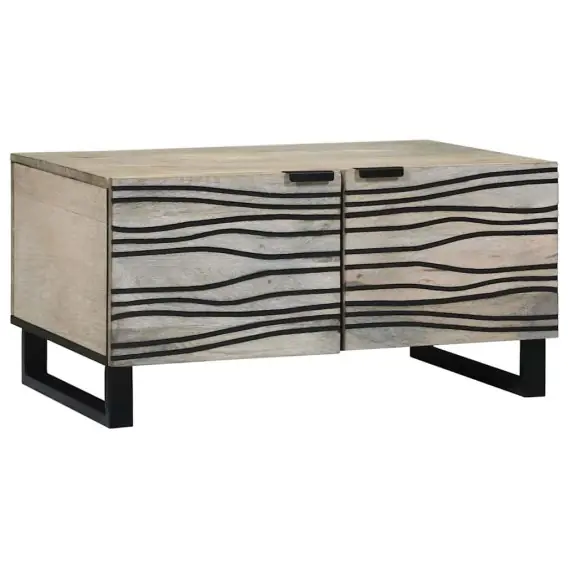 Premium VidaXL Stolik kawowy Biały 80 x 50 x 40 cm Drewno inżynieryjne - Hurtownia wielobranżowa Lumarko