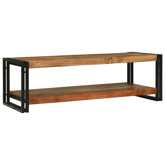 VidaXL Stolik kawowy Brązowy 120 x 50 x 38 cm Lite Drewno Akacji - Hurtownia wielobranżowa Lumarko Ograniczona ilość