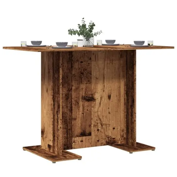 VidaXL Stół jadalniany, kolor starego drewna, 110x60x75 cm - Hurtownia wielobranżowa Lumarko Bezpieczne zakupy