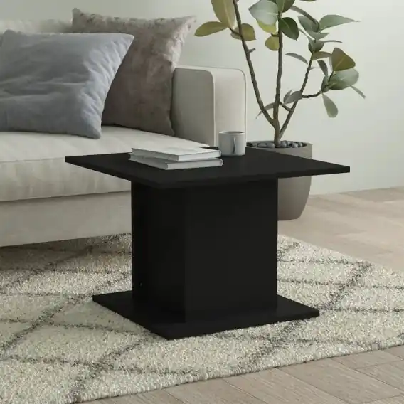 Taniej VidaXL Stolik kawowy, czarny, 55,5x55,5x40 cm, materiał drewnopochodny - Hurtownia wielobranżowa Lumarko