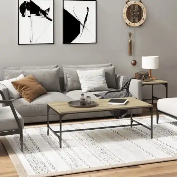 Wyprzedaż VidaXL Stolik kawowy, dąb sonoma 100x50x35 cm materiał drewnopochodny - Hurtownia wielobranżowa Lumarko
