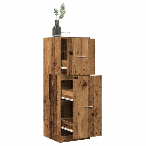 Bestseller VidaXL Szafka apteczna, stare drewno, 40x41x118 cm - Hurtownia wielobranżowa Lumarko