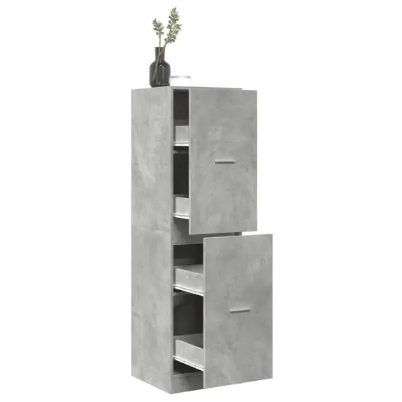 Szybka dostawa VidaXL Szafka apteczna, szarość betonu, 40x41x144,5 cm - Hurtownia wielobranżowa Lumarko