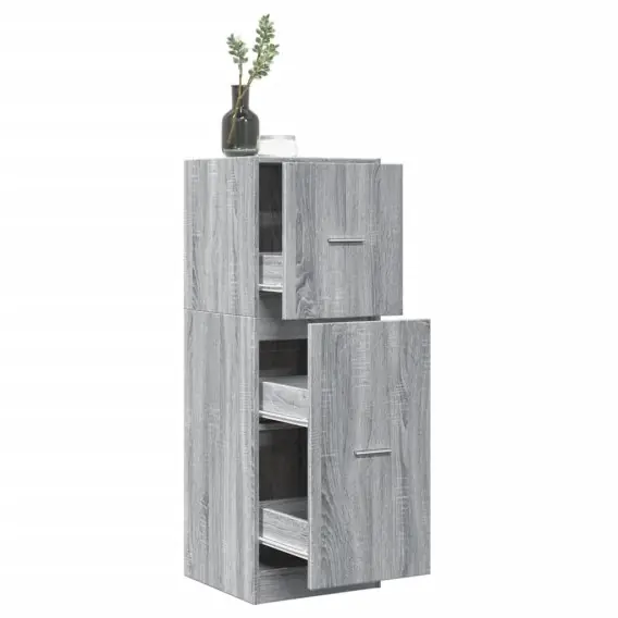 Oferta limitowana VidaXL Szafka apteczna, szary dąb sonoma, 40x41x118 cm - Hurtownia wielobranżowa Lumarko