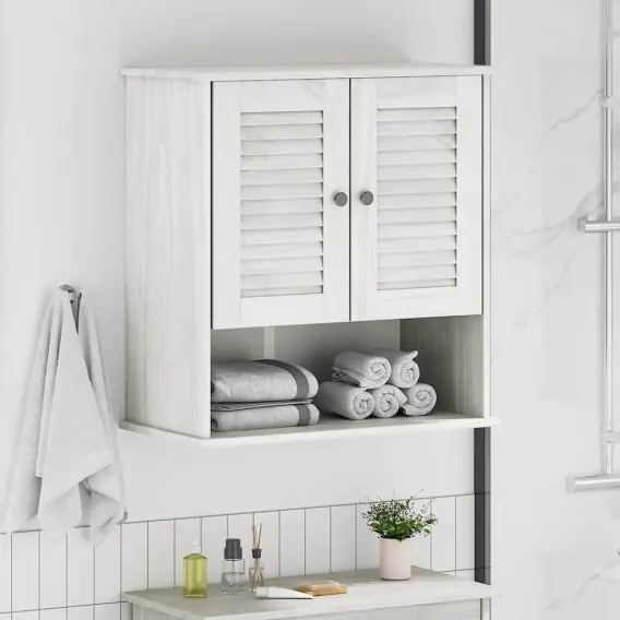 VidaXL Szafka Łazienkowa VIGO Biały i Biały Antyk 67,5 x 34 x 71,5 cm - Hurtownia wielobranżowa Lumarko Premium