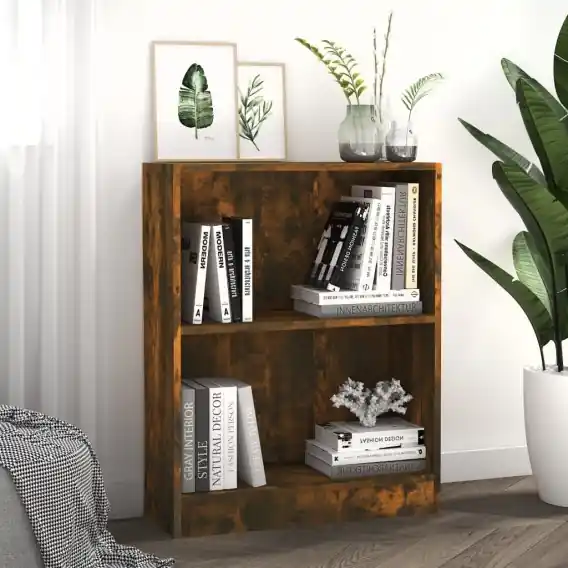 Hit sprzedaży VidaXL Szafka na książki, przydymiony dąb, 60x24x76 cm - Hurtownia wielobranżowa Lumarko