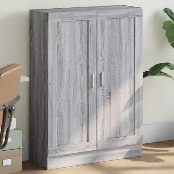 VidaXL Szafka na książki, szary dąb sonoma, 82,5x30,5x115 cm - Hurtownia wielobranżowa Lumarko Zamów dziś