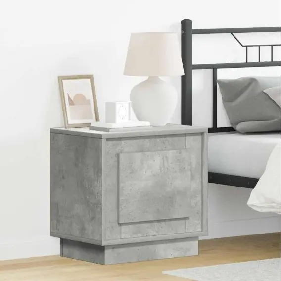 VidaXL Szafka Nocna 2 szt. Betonowy szary 44 x 34,5 x 45 cm - Hurtownia wielobranżowa Lumarko Wyprzedaż
