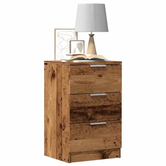 Zamów teraz VidaXL Szafka nocna, stare drewno, 40x36x65cm, materiał drewnopochodny - Hurtownia wielobranżowa Lumarko