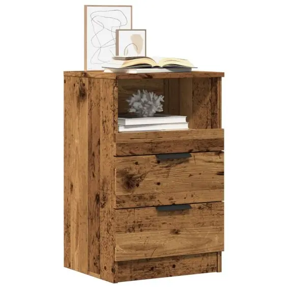 VidaXL Szafka nocna, stare drewno, 40x36x65cm, materiał drewnopochodny - Hurtownia wielobranżowa Lumarko Sprawdź teraz