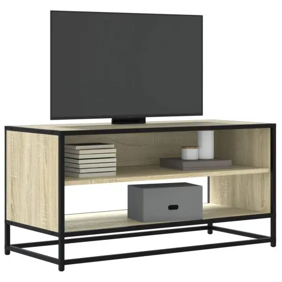 Super okazja VidaXL Szafka pod telewizor, dąb sonoma, 91x40x46 cm - Hurtownia wielobranżowa Lumarko