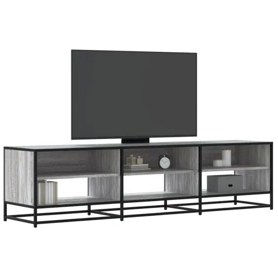 VidaXL Szafka pod telewizor, szary dąb sonoma, 180x40x46 cm - Hurtownia wielobranżowa Lumarko Cena promocyjna