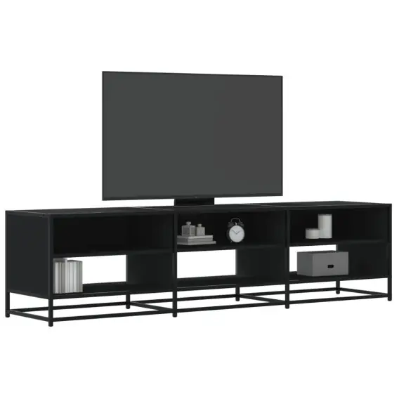 Wyprzedaż VidaXL Szafka pod TV, czarna, 180x40x46 cm, materiał drewnopochodny - Hurtownia wielobranżowa Lumarko