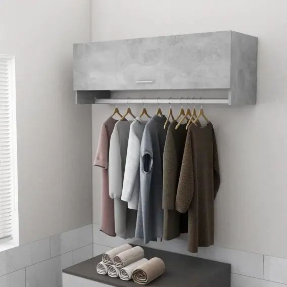 Bestseller VidaXL Szafka, szarość betonu, 100x32,5x35 cm, materiał drewnopochodny - Hurtownia wielobranżowa Lumarko