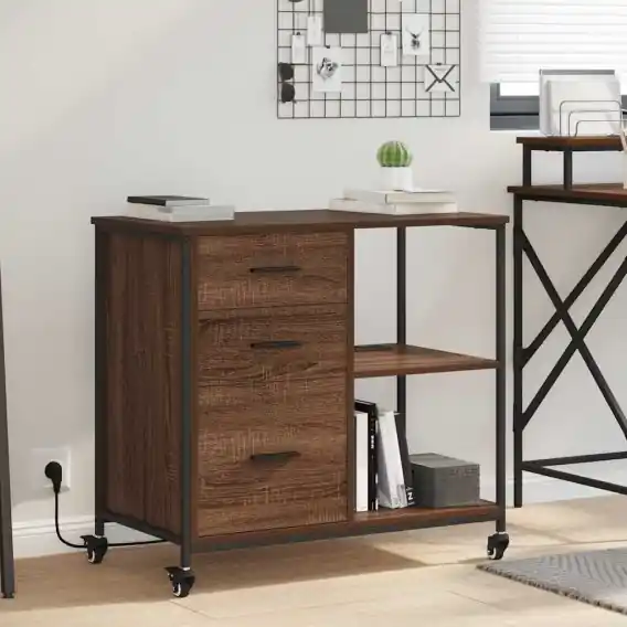VidaXL Szafka z Stacją Ładowania 76 x 41 x 72 cm Drewno inżynieryjne - Hurtownia wielobranżowa Lumarko Bestseller