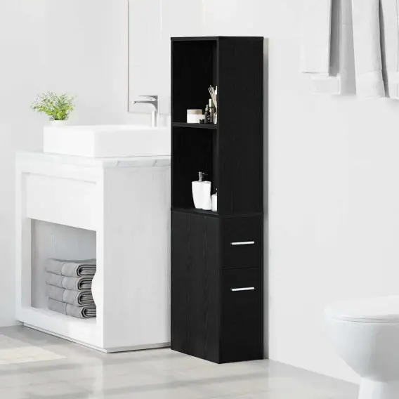 Rabat VidaXL Zestaw mebli łazienkowych 22 x 41 x 135 cm Drewno inżynieryjne - Hurtownia wielobranżowa Lumarko