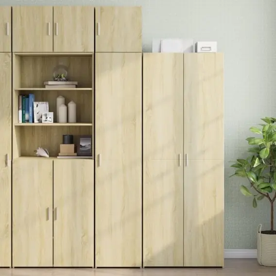 Oferta Wąska szafka, dąb sonoma, 40x42,5x225 cm - Hurtownia wielobranżowa Lumarko